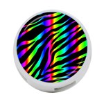 Zebra Rainbow 4-Port USB Hub (Two Sides)