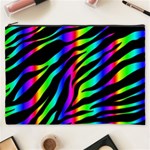 Zebra Rainbow Cosmetic Bag (XXXL)