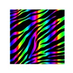 Zebra Rainbow Small Satin Scarf (Square)