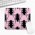 Pink Roaches Large Mousepad