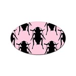 Pink Roaches Sticker Oval (100 pack)