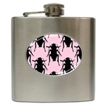 Pink Roaches Hip Flask (6 oz)