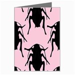 Pink Roaches Greeting Card