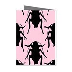 Pink Roaches Mini Greeting Cards (Pkg of 8)