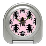 Pink Roaches Travel Alarm Clock