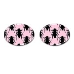 Pink Roaches Cufflinks (Oval)