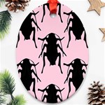 Pink Roaches Oval Ornament (Two Sides)