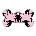 Pink Roaches Dog Tag Bone (Two Sides)