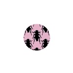 Pink Roaches 1  Mini Button