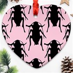 Pink Roaches Ornament (Heart)