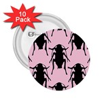 Pink Roaches 2.25  Button (10 pack)