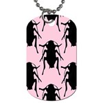 Pink Roaches Dog Tag (One Side)