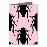 Pink Roaches Greeting Cards (Pkg of 8)