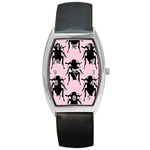 Pink Roaches Barrel Style Metal Watch