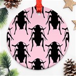 Pink Roaches Round Ornament (Two Sides)