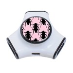 Pink Roaches 3-Port USB Hub