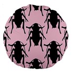 Pink Roaches Large 18  Premium Round Cushion 