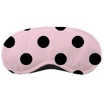 Polka Dots - Black on Piggy Pink Sleeping Mask