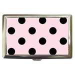 Polka Dots - Black on Piggy Pink Cigarette Money Case