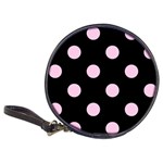 Polka Dots - Classic Rose Pink on Black Classic 20-CD Wallet