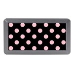 Polka Dots - Pink on Black Memory Card Reader (Mini)