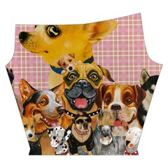 Dogs Are Fun  Yoga Cropped Leggings from ArtsNow.com Left