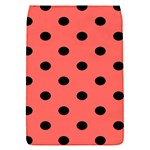 Polka Dots - Black on Pastel Red Removable Flap Cover (S)