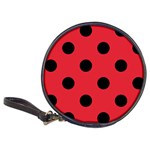 Polka Dots - Black on Alizarin Red Classic 20-CD Wallet