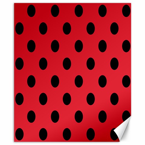 Polka Dots 8.15 x9.66  Canvas - 1