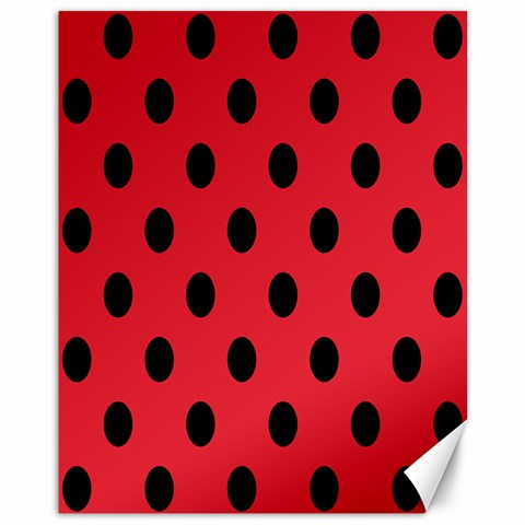 Polka Dots 10.95 x13.48  Canvas - 1