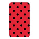 Polka Dots - Black on Alizarin Red Memory Card Reader (Rectangular)