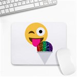 glitter wink emoji  Small Mousepad