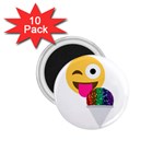 glitter wink emoji  1.75  Magnet (10 pack) 