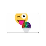 glitter wink emoji  Magnet (Name Card)