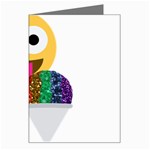 glitter wink emoji  Greeting Card