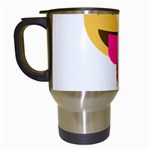 glitter wink emoji  Travel Mug (White)