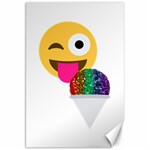 glitter wink emoji  Canvas 20  x 30 