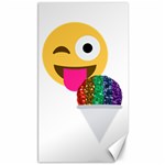 glitter wink emoji  Canvas 40  x 72 