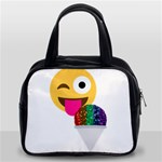 glitter wink emoji  Classic Handbag (Two Sides)