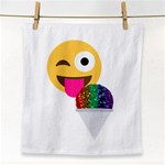 glitter wink emoji  Face Towel