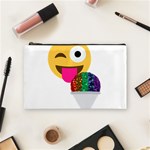 glitter wink emoji  Cosmetic Bag (Medium)