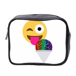 glitter wink emoji  Mini Toiletries Bag (Two Sides)