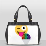 glitter wink emoji  Oversize Office Handbag