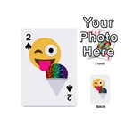 glitter wink emoji  Playing Cards 54 (Mini)