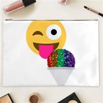 glitter wink emoji  Cosmetic Bag (XXL)