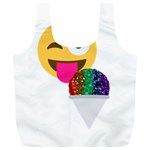 glitter wink emoji  Full Print Recycle Bag (XL)