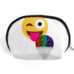 glitter wink emoji  Accessory Pouch (Medium)