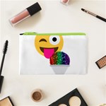 glitter wink emoji  Cosmetic Bag (XS)