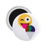 glitter wink emoji  2.25  Magnet