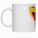 glitter wink emoji  White Mug